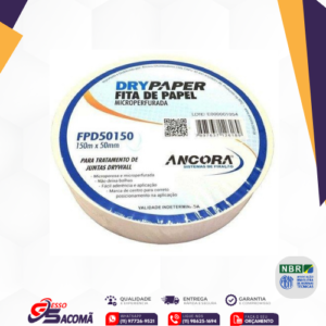 FITA DE PAPEL MICROPERFURADA ANCORA 150M x 50mm